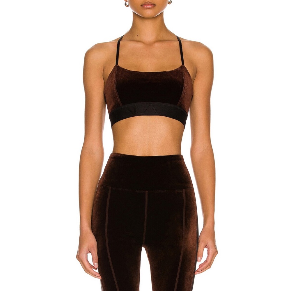 Alala - Velvet Sport Bra in Mocha